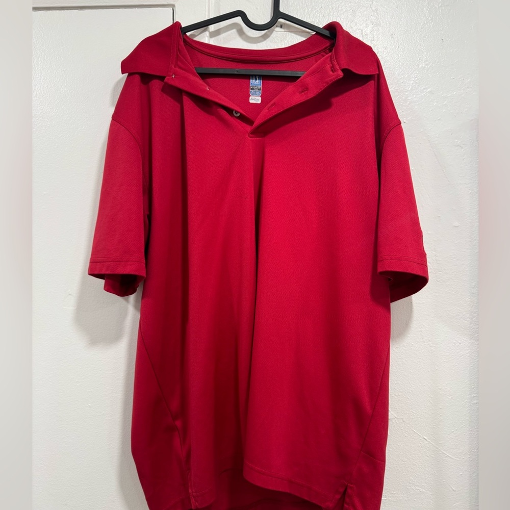 Red Golf Polo